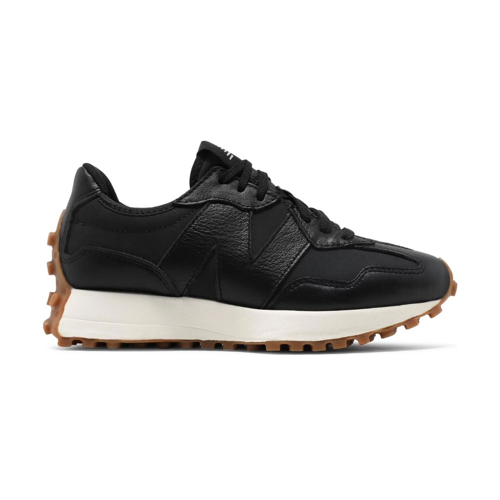 New Balance 327 Black Leather - Size 7